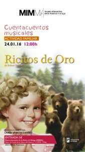 Agenda de actividades de Enero, semana del 11 al 17 Museo MIMMA Málaga ricitos de oro