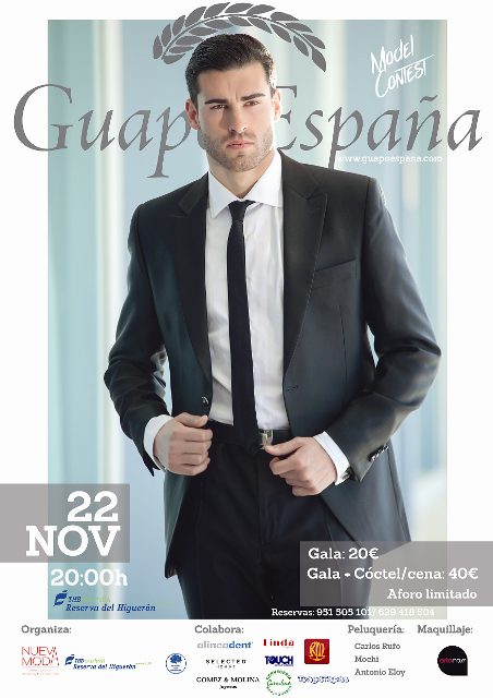 El certamen nacional de modelos Guapo España se celebrará del 20 al 22 de noviembre en el Hotel THB Reserva del Higuerón, en Fuengirola