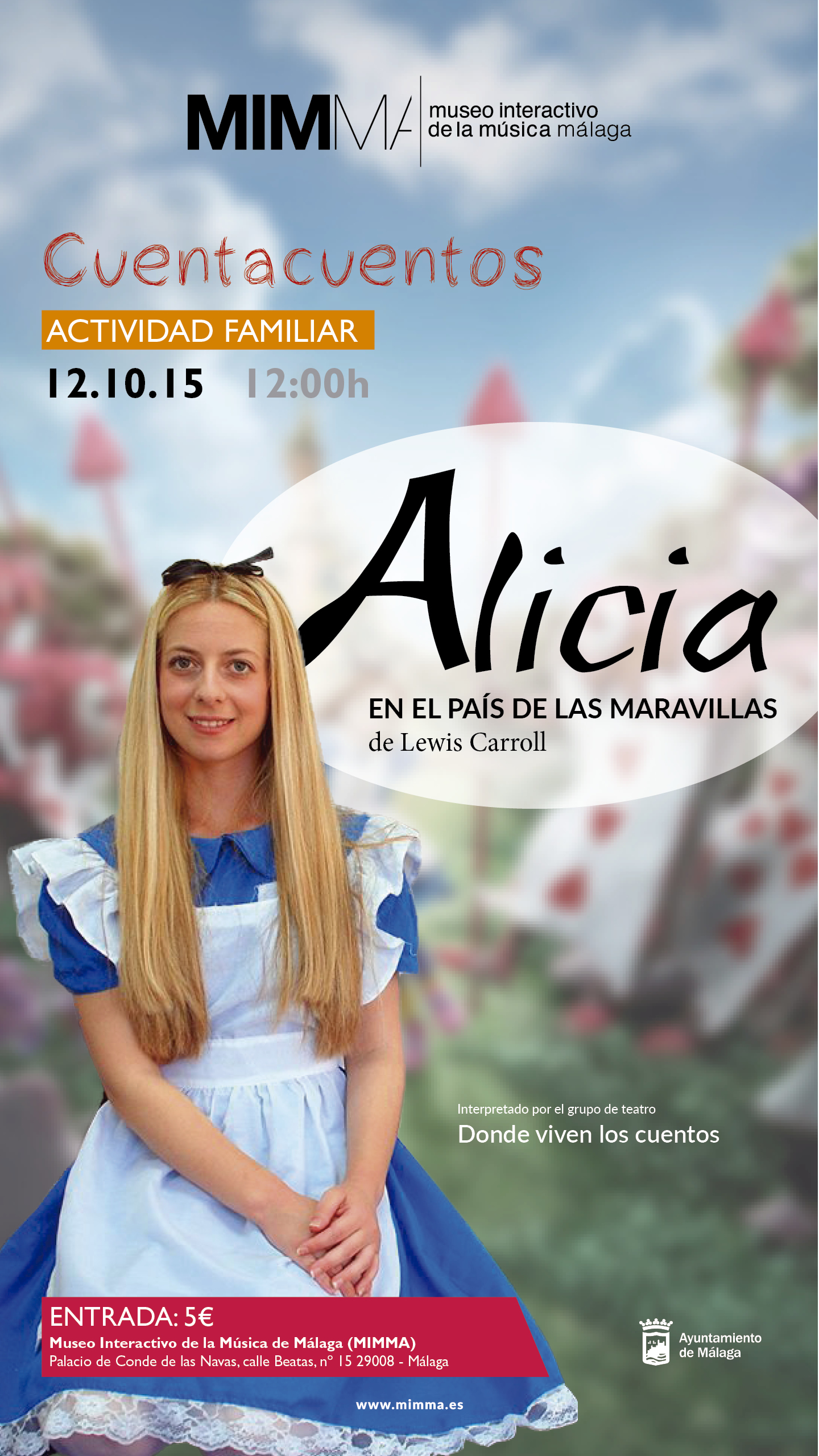 AGENDA CULTURAL DE ACTIVIDADES EN EL MUSEO MIMMA DE MÁLAGA, SEMANA DEL LUNES 5 AL LUNES 12 DE OCTUBRE 2015
