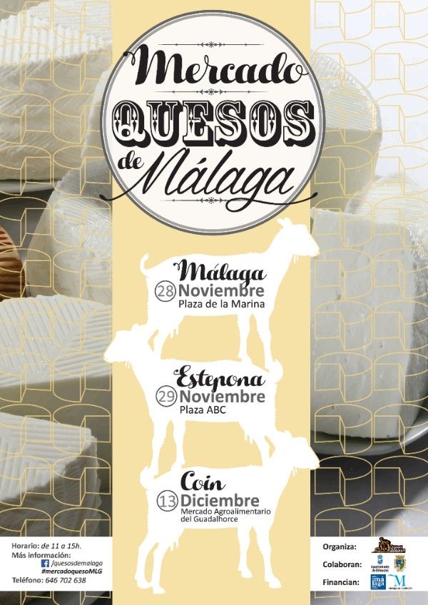 Hoy sábado comienzan los Mercados del Queso de Málaga