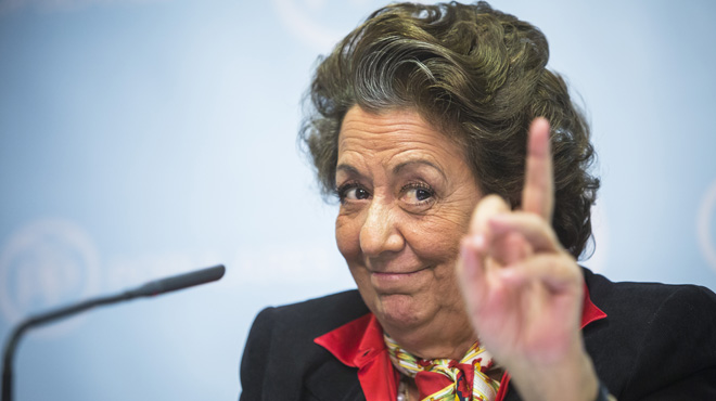 La senadora y exalcaldesa de Valencia Rita Barberá en el ojo del huracán