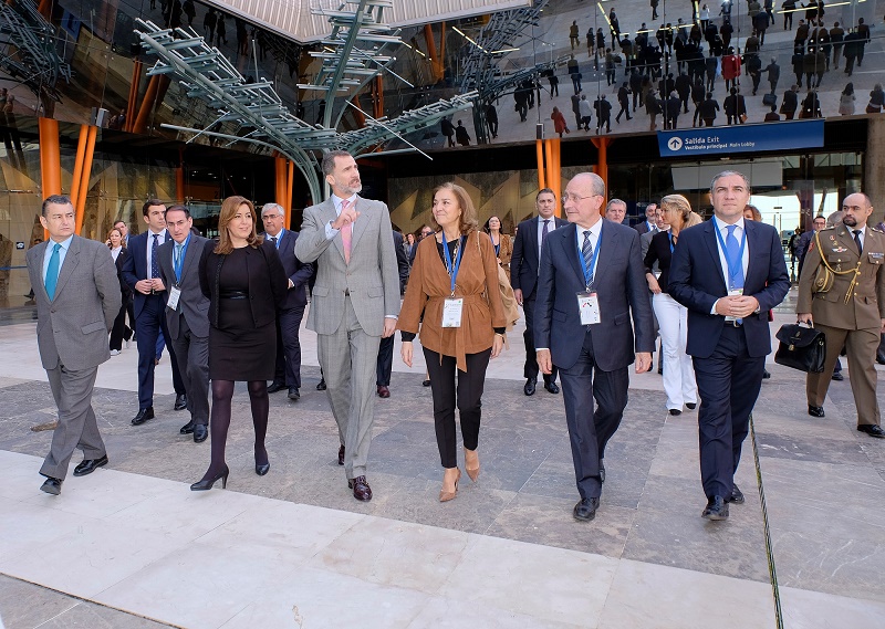 El Rey Felipe VI ha inaugurado hoy en Málaga Transfiere, Foro Europeo para la Ciencia, Tecnología e Innovación