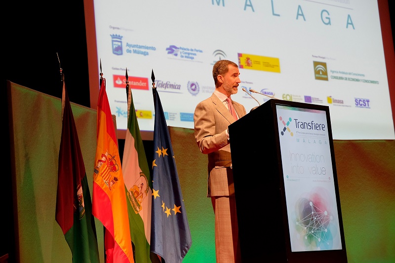 El Rey Felipe VI será presidente de honor del comité organizador de la séptima edición de Transfiere en Málaga