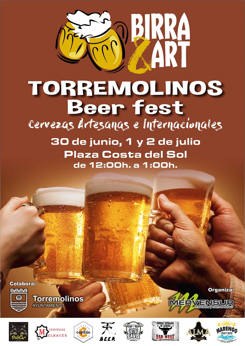 Cervezas artesanales, salchichas, hamburguesas y actuaciones diarias en la segunda edición del ‘BeerFest’ en la plaza Costa del Sol