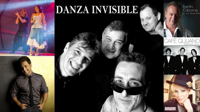 DAVID BUSTAMANTE, DANZA INVISIBLE, BERTÍN OSBORNE, CAFÉ QUIJANO, SORAYA Y CAMELA, EN EL AUDITORIO DE LA FERIA 2017 QUE INAUGURA CHAMBAO EN LA MALAGUETA