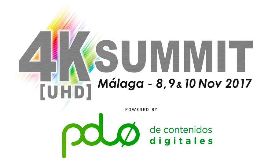 La 4K Summit 2017, que tendrá lugar del 8 al 10 de noviembre, tendrá como sede el Polo de Contenidos Digitales de Málaga