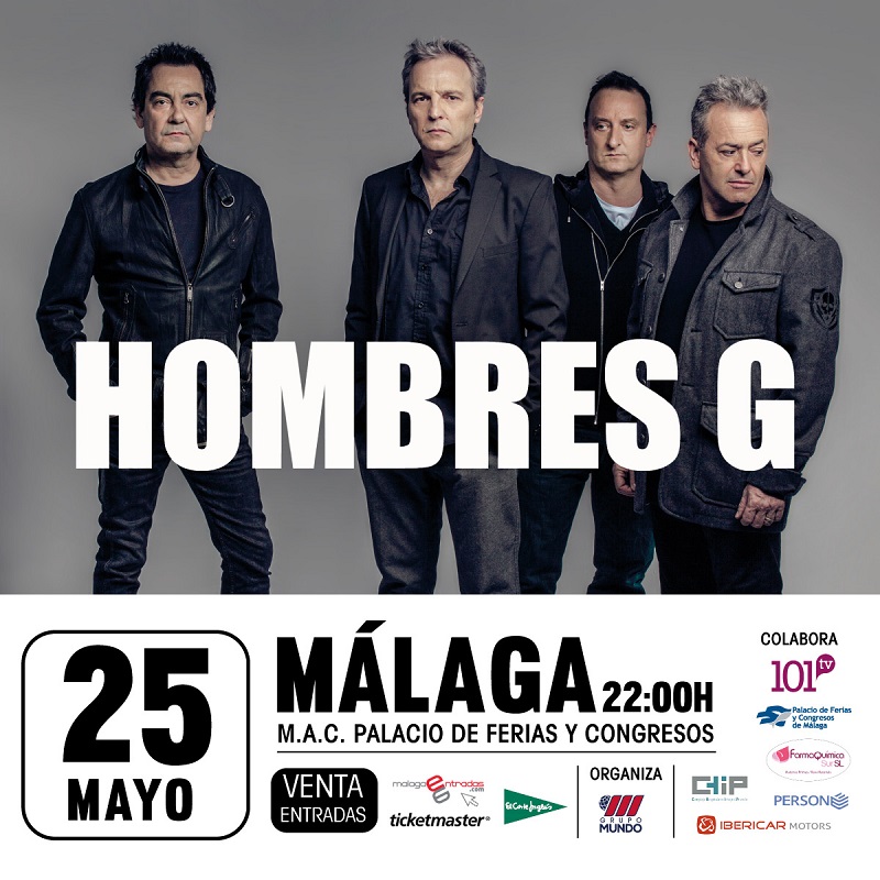 Hombres G el próximo 25 de Mayo en el Málaga Auditorium Club