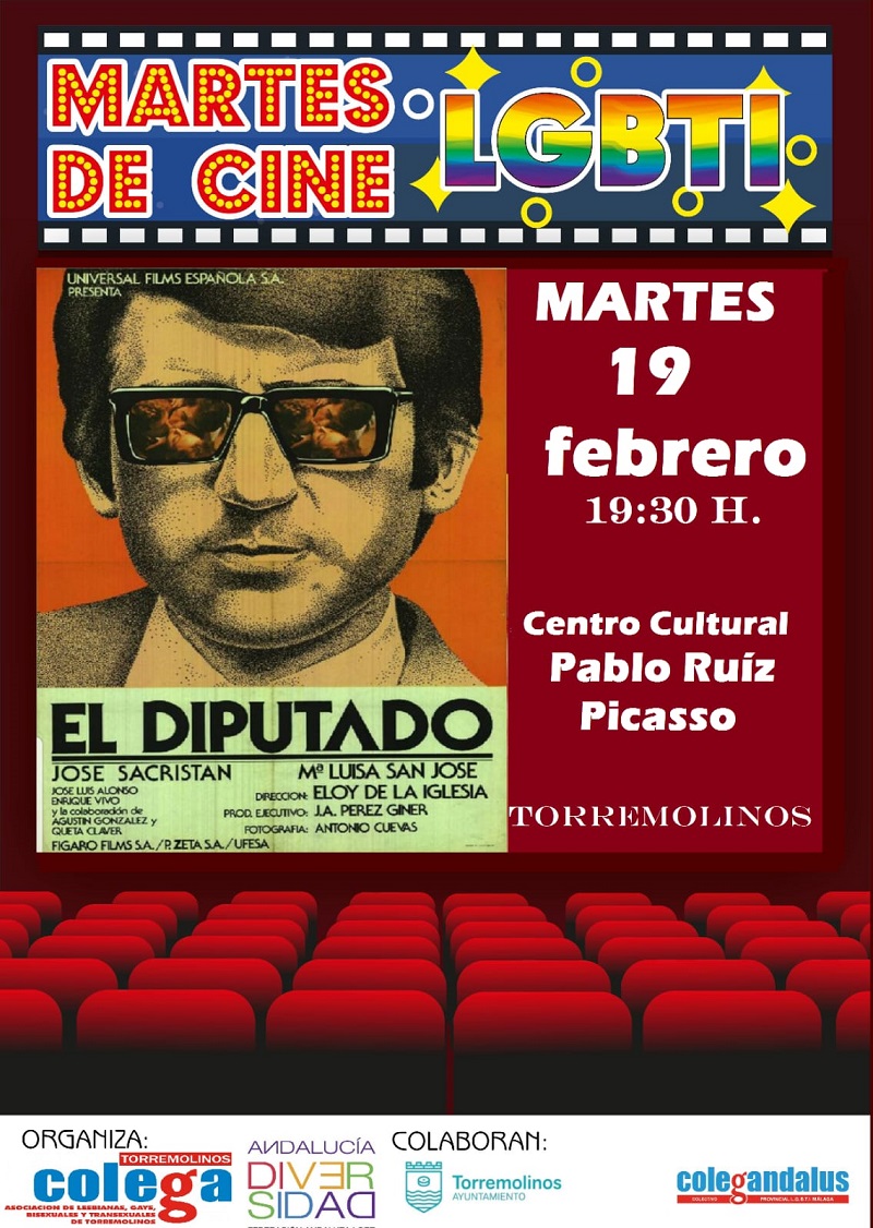 El ciclo ‘Martes de cine LGTBI’ proyecta mañana martes en el Centro Cultural Pablo Ruiz Picasso la película ‘El Diputado’