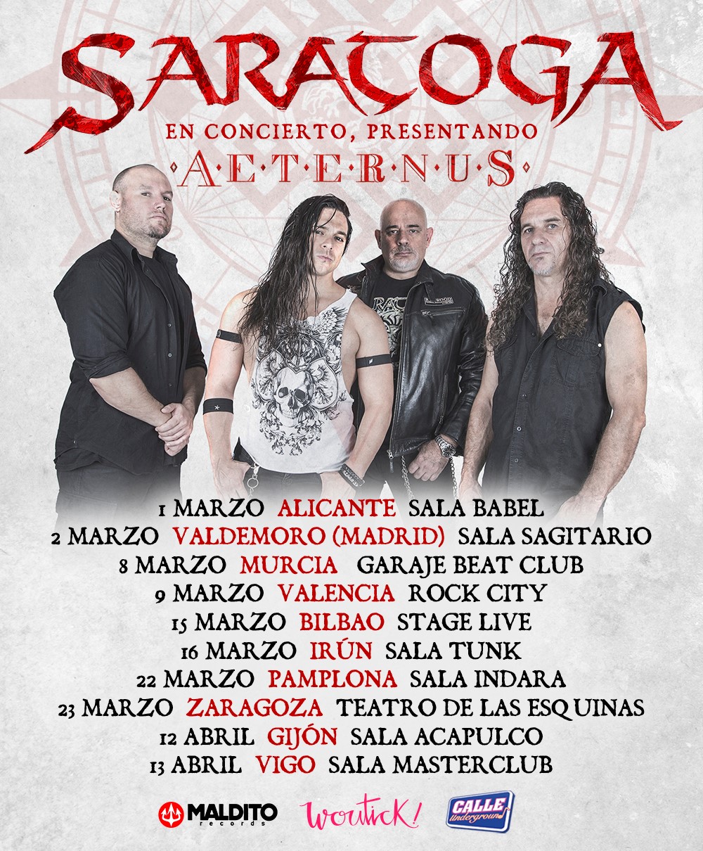 SARATOGA continúa su gira de presentación de "Aeternus" SARATOGA continúa su gira de presentación de "Aeternus"