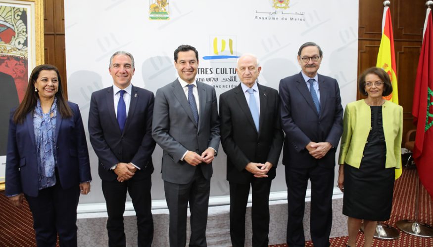 Moreno destaca el apoyo del Gobierno andaluz a la Fundación Tres Culturas y reconoce su labor de llamada al entendimiento