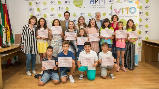 La Asociación de la Prensa premia a los 15 mejores redactores de Educación Primaria