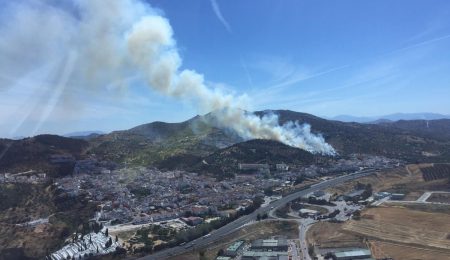 Controlado el incendio forestal declarado en Casabermeja
