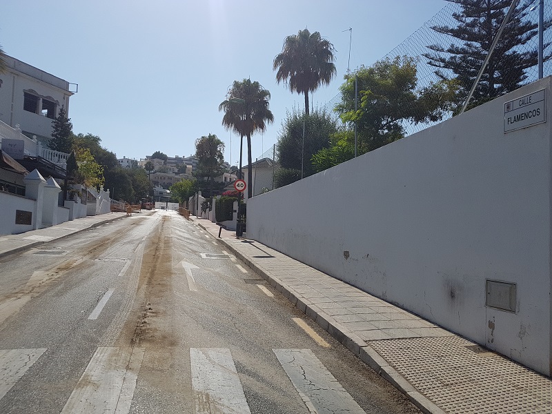Continuan las obras de separación de redes en Cerrado de Calderón Continuan las obras de separación de redes en Cerrado de Calderón
