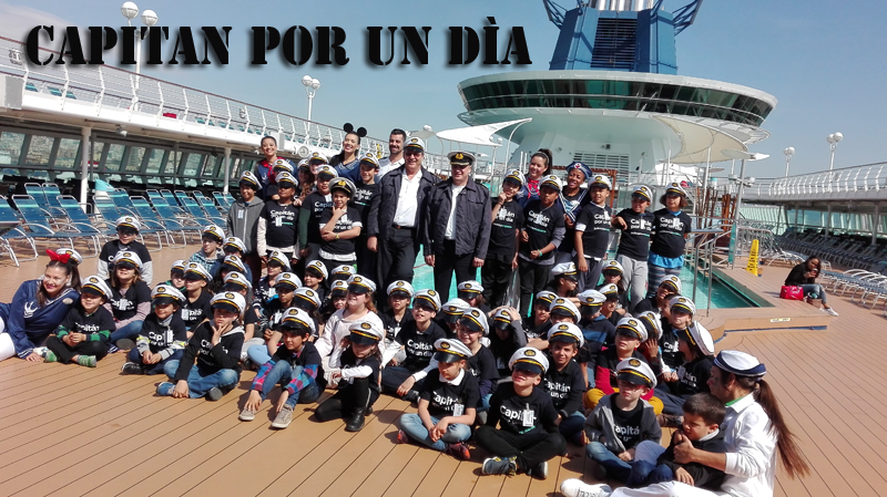 La actividad 'Capitán por un día' sube a bordo del crucero Horizon de Pullmantur a 70 escolares de Málaga