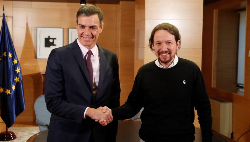 Pedro Sánchez e Iglesias llegan a un preacuerdo de Gobierno y harán una declaración conjunta en el Congreso en breve