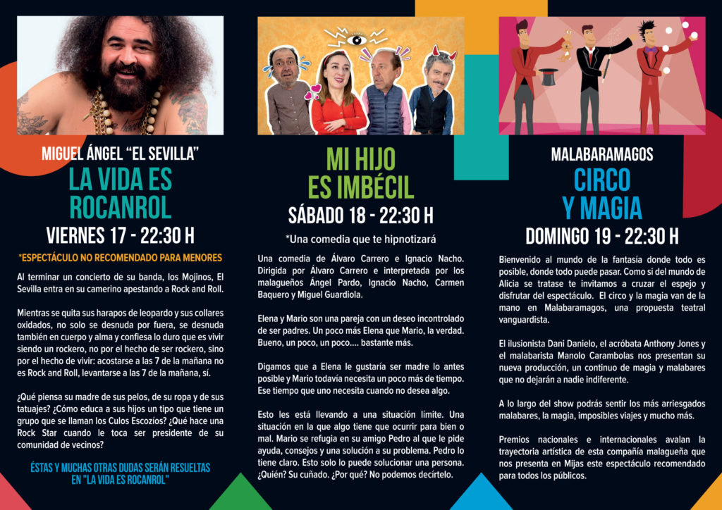 XXXIV Festival de Teatro Villa de Mijas 17-20 julio 2020 In memoriam de Juan Moreno García