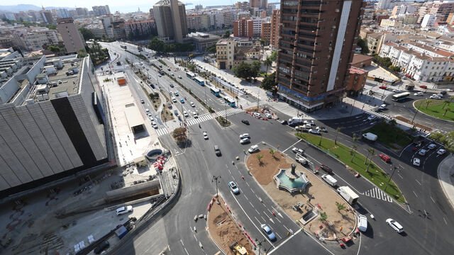 La avenida de Andalucía de Málaga recupera este viernes plena funcionalidad tras diez años de obras del metro