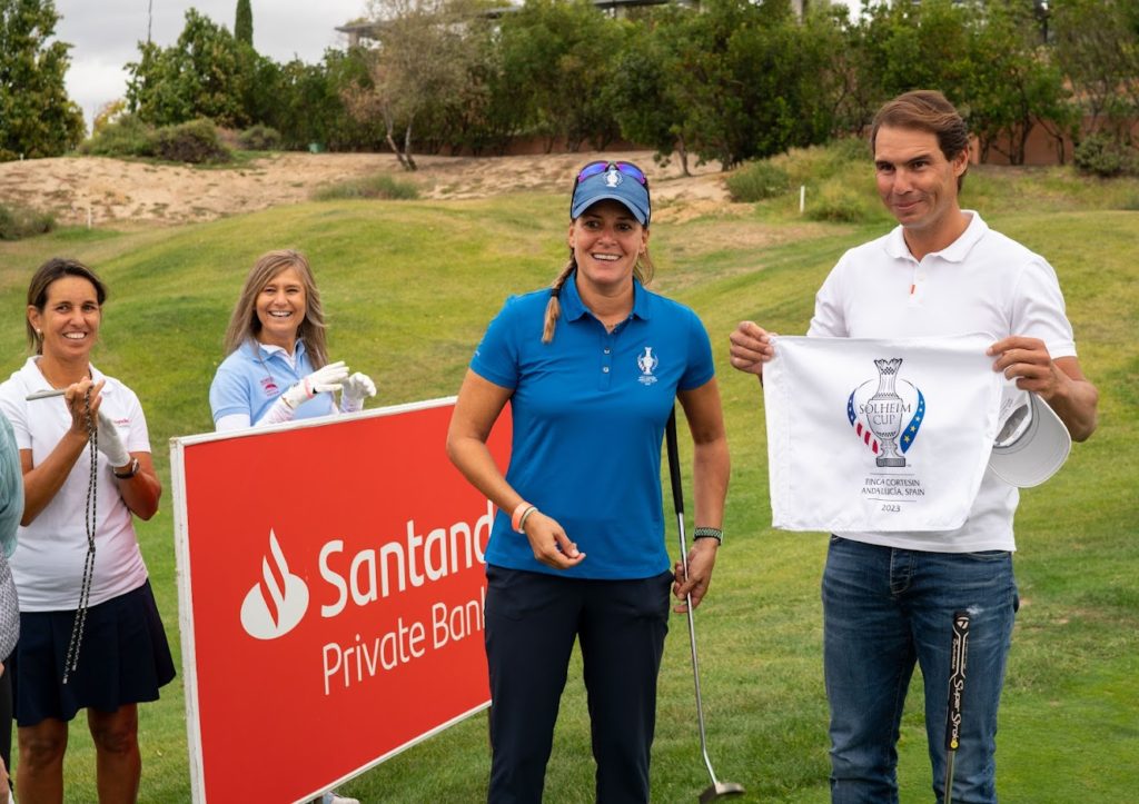 Rafa Nadal da sus primeros pasos tras la operación, en el Santander Golf Tour Rafa Nadal da sus primeros pasos tras la operación, en el Santander Golf Tour