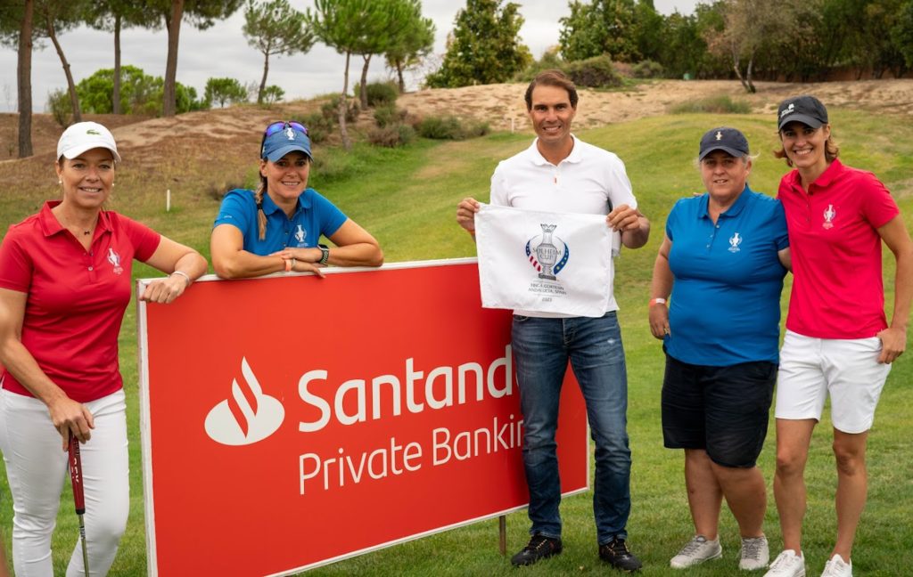 Rafa Nadal da sus primeros pasos tras la operación, en el Santander Golf Tour Rafa Nadal da sus primeros pasos tras la operación, en el Santander Golf Tour