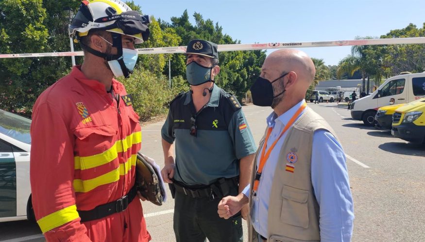 La UME se encarga de la defensa de Jubrique y Genalguacil ante el nuevo fuego en Sierra Bermeja