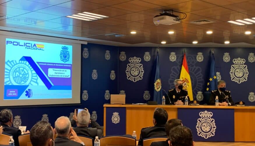 La Policía Nacional presenta el balance de  las agresiones a profesionales sanitarios durante el 2021