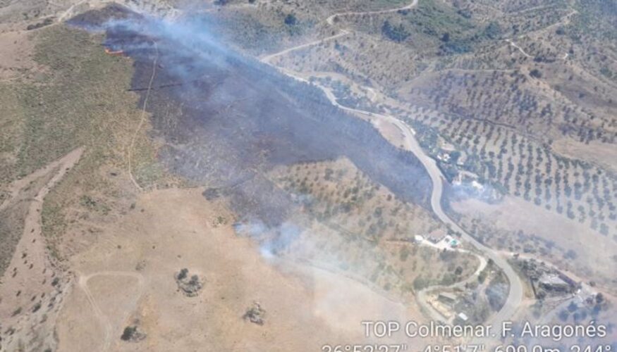 El Infoca da por extinguido el incendio forestal declarado en Ardales