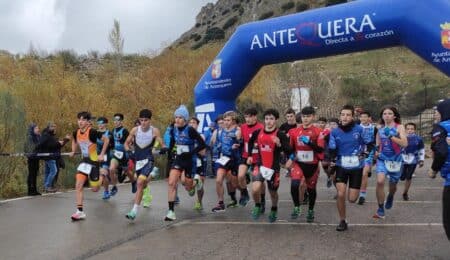 Samuel Núñez y María Belén Mejías vencen en el VI Duatlón Cros Ciudad de Antequera
