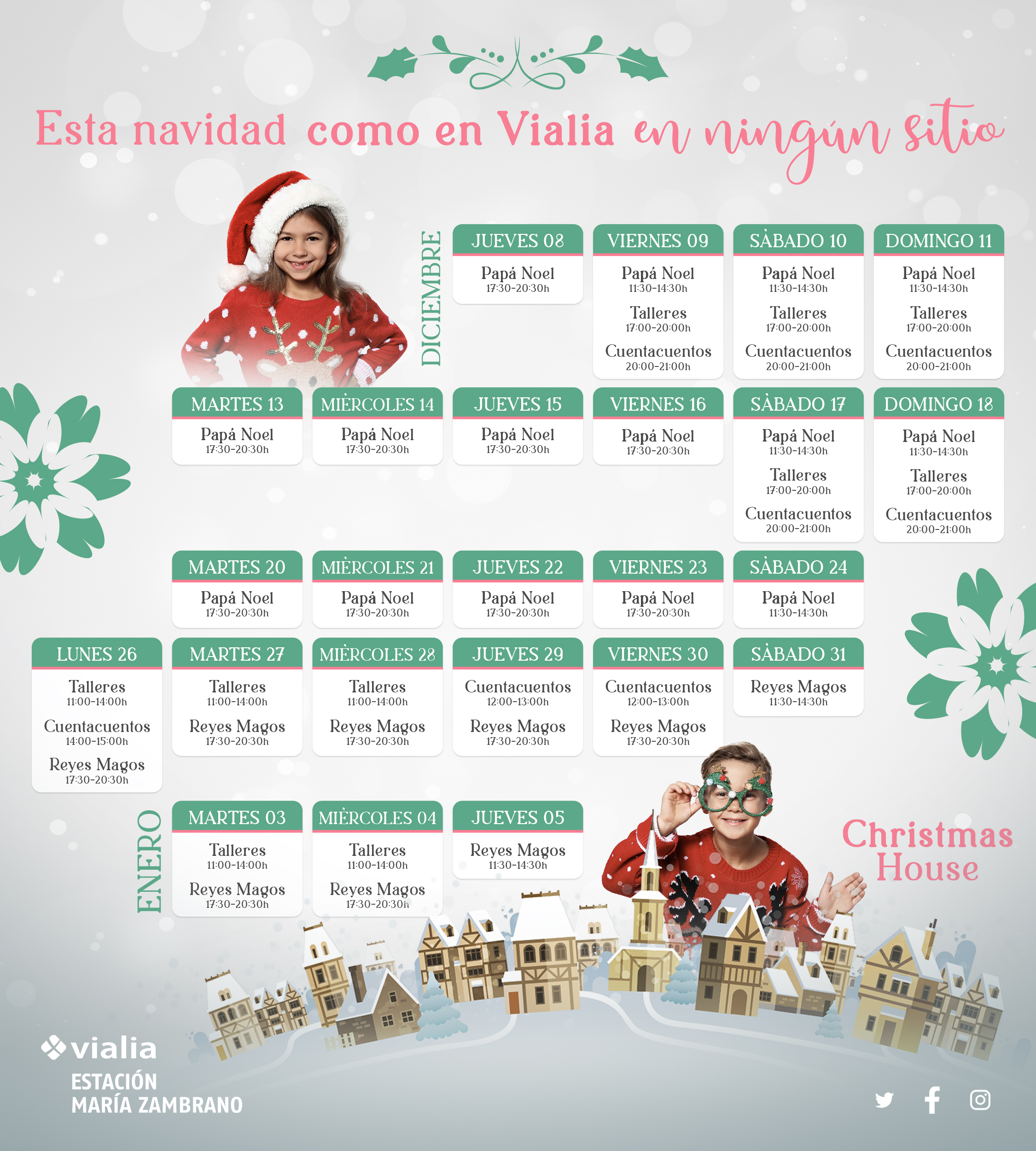 La Navidad llega a Vialia Centro Comercial, con una gran variedad de actividades para toda la familia La Navidad llega a Vialia Centro Comercial, con una gran variedad de actividades para toda la familia