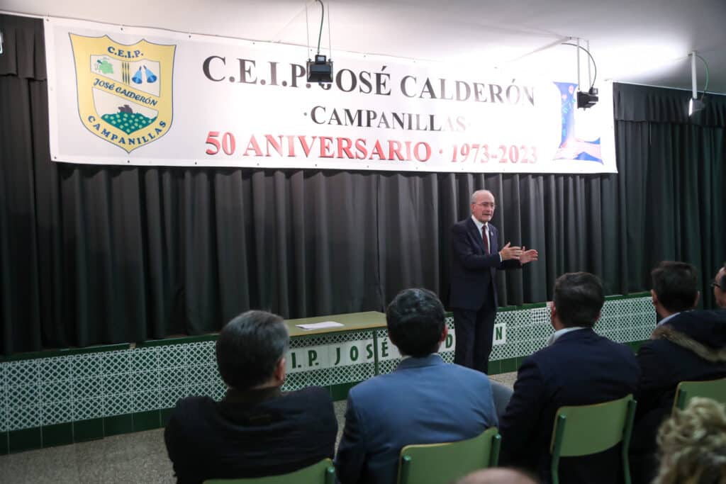 ACTO DEL 50 ANIVERSARIO DEL CEIP JOSÉ CALDERÓN DE MÁLAGA