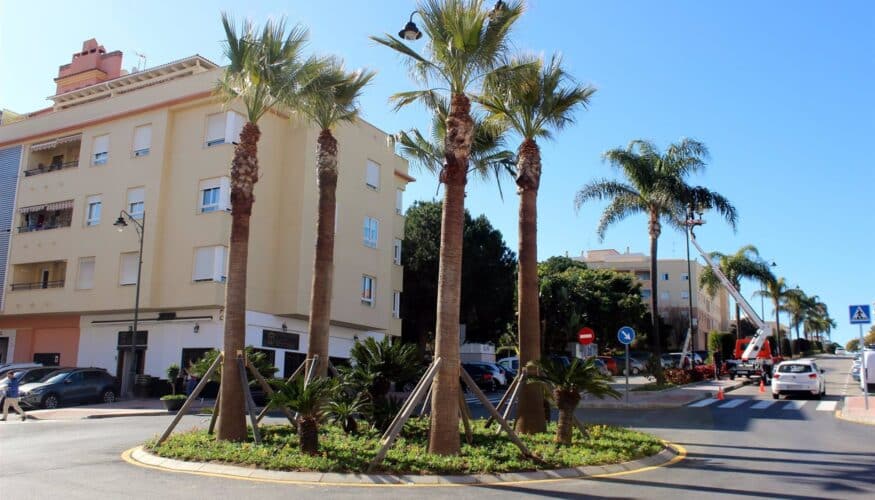 Estepona finaliza las obras de una nueva rotonda que dará fluidez al tráfico en la zona de Huerta Nueva