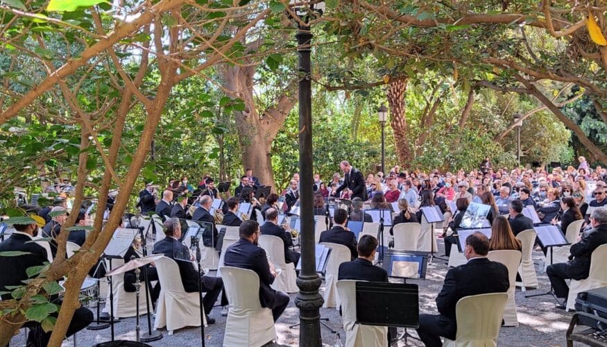 La Banda municipal de música cierra temporada con el concierto 'Fiesta Iberoamericana' en el Castillo de Gibralfaro