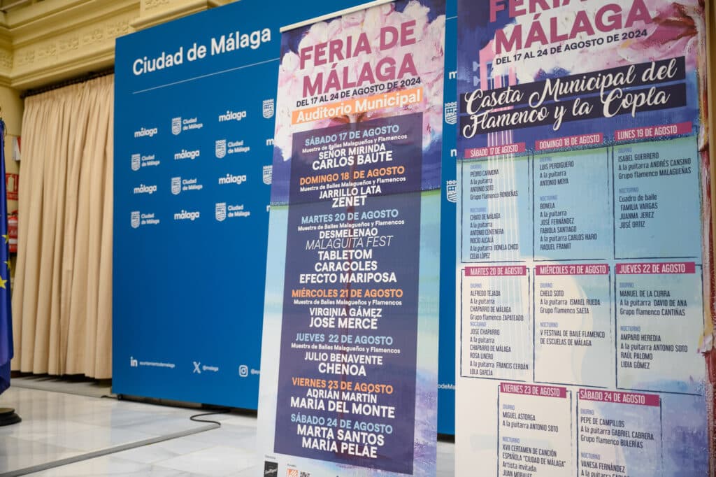 José Mercé, Lucrecia, Toni Zenet, María Peláe, Chenoa, Carlos Baute y Adrián Martín, artistas que actuarán en la Feria de Málaga