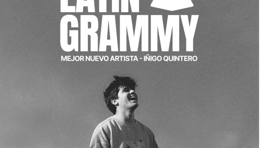 IÑIGO QUINTERO nominado a los Latin Grammy 2024 como "Mejor Nuevo Artista"