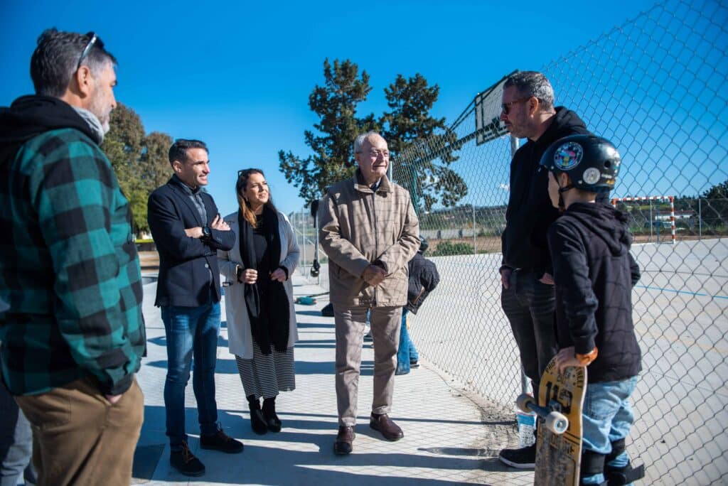 El distrito Campanillas cuenta con un nuevo ‘skatepark’ de más de 300 m² situado junto al campo de fútbol de Santa Rosalía-Maqueda
