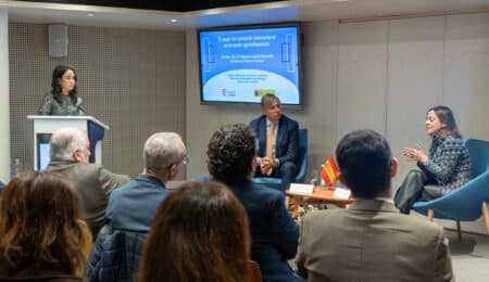 La Secretaria de Estado de Comercio ha participado hoy en un encuentro de empresas exportadoras agroalimentarias malagueñas en la sede de la Cámara de Comercio de Málaga