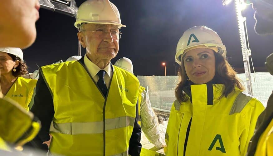 Las obras del carril BUS-VAO de acceso a Málaga llegan a su ecuador