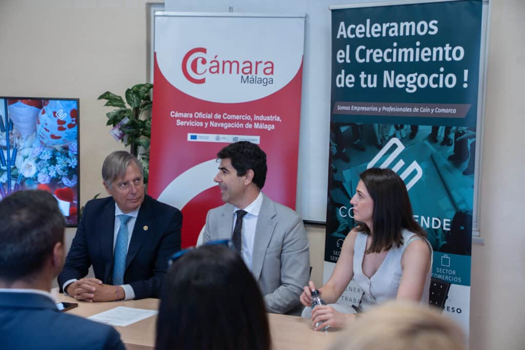 Reunión del Comité Ejecutivo de la Cámara de Comercio de Málaga con el alcalde de Coín y empresarios de la comarca Valle del Guadalhorce