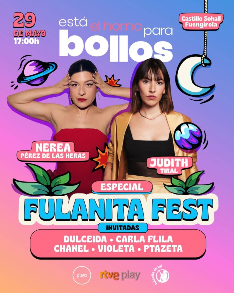 Dulceida, Nerea Pérez de las Heras, Judith Tiral, Ptazeta y Carla Flila se unen a la Fulanita Fest Experience 2026 Dulceida, Nerea Pérez de las Heras, Judith Tiral, Ptazeta y Carla Flila se unen a la Fulanita Fest Experience 2026