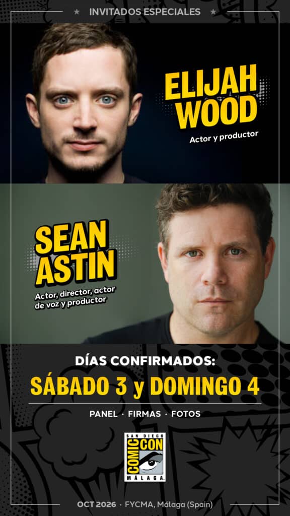 San Diego Comic-Con® Málaga reúne a Elijah Wood y Sean Astin, dos de los protagonistas más queridos de El Señor de los Anillos, el 3 y 4 de octubre San Diego Comic-Con® Málaga reúne a Elijah Wood y Sean Astin, dos de los protagonistas más queridos de El Señor de los Anillos, el 3 y 4 de octubre