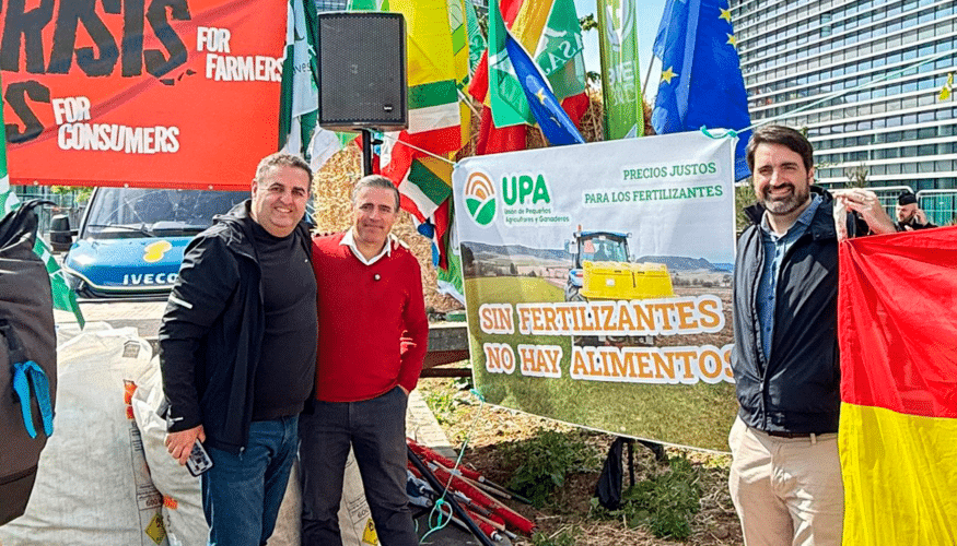 El plan de fertilización presentado hoy por la Comisión Europea en Estrasburgo ha causado decepción en la Unión de Pequeños Agricultores y Ganaderos. Desde el Parlamento Europeo, su secretario general, Cristóbal Cano, ha calificado el plan de “vago, poco ambicioso y rácano a nivel presupuestario”. UPA echa en falta especialmente medidas urgentes, que sirvan para garantizar el suministro de fertilizantes a un precio accesible a corto plazo. Las veintiuna páginas del plan enumeran una estrategia a medio-largo plazo con medidas interesantes, algunas de ellas propuestas previamente por la organización agraria UPA, pero en ningún caso vienen acompañadas de nuevos fondos ni de un presupuesto adicional y extraordinario en este contexto de crisis. Los agricultores llevan semanas reclamando a la Comisión la presentación de un plan ambicioso y potente, a la altura de la crisis de rentabilidad que están padeciendo los agricultores europeos. “Necesitamos un paquete de ayudas valiente que inyecte liquidez rápida a los agricultores para reducir nuestros costes de producción”, explica el líder de UPA, Cristóbal Cano. “Europa no puede seguir manteniendo su estructura productiva sobre la base de unos fertilizantes nitrogenados producidos a partir de un gas que no tenemos. Necesitamos reformar unas cadenas logísticas que son muy vulnerables ante cualquier conflicto geopolítico”, ha declarado Cano. UPA ha lamentado también que la Comisión no haya propuesto la suspensión total de la tasa CBAM, que el sector reclama para aliviar la carga de este arancel sobre los fertilizantes nitrogenados importados, lo que supondría 39.000 millones de ahorro en siete años para los productores europeos. Además, sobre el Sistema de Créditos al Carbono, que debe compensar la absorción de carbono por parte de los agricultores, UPA cree que todo lo recaudado debe destinarse de forma directa a los agricultores y ganaderos. Esta situación es hoy una crisis de rentabilidad para los agricultores europeos, pero la situación puede trascender y convertirse en una crisis alimentaria y hambre en el mundo, según advierten desde UPA. “Necesitamos reducir la dependencia y no depender tanto de lo que nos viene de fuera”.