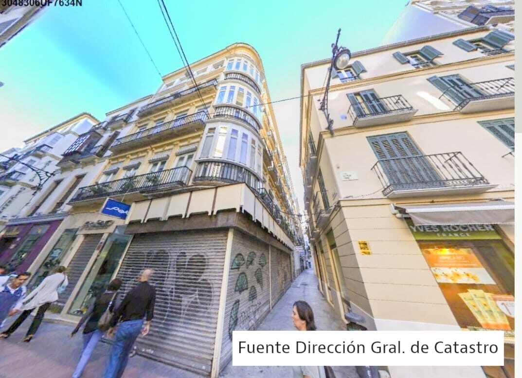 Edificio del centro histórico de Málaga donde se ubicaba la sastrería