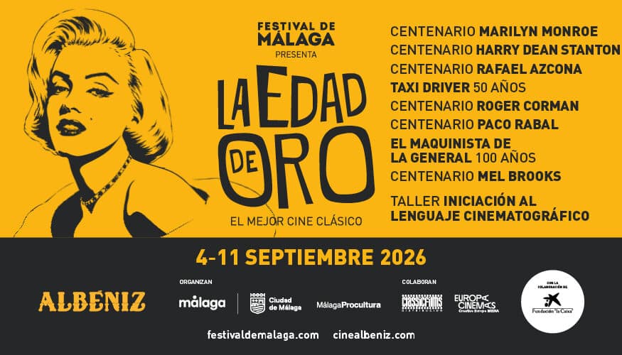 Marilyn Monroe, Harry Dean Stanton, Rafael Azcona, Roger Corman, Paco Rabal y Mel Brooks, en La Edad de Oro del Cine Albéniz del 4 al 11 de septiembre