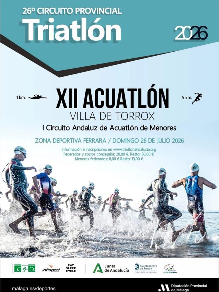 El XII Acuatlón Villa de Torrox contará con la participación de 200 deportistas