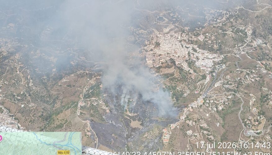 La Junta eleva el Plan Infoca a fase de emergencia,situación operativa 1, por un incendio en Árchez