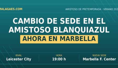 Cambio de sede en el amistoso del Málaga CF: el duelo ante el Leicester se jugará en Marbella