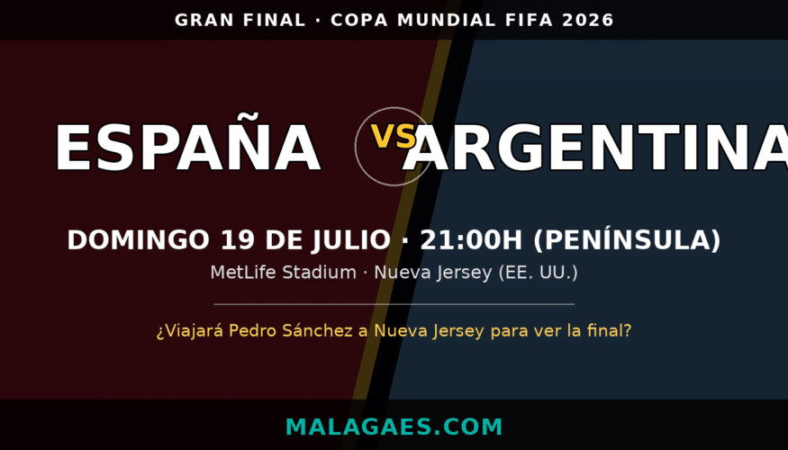 España afronta este domingo la final del Mundial 2026 ante Argentina, con la incógnita de si Pedro Sánchez viajará a Nueva Jersey