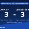 El Málaga rescata un 3-3 ante el Leicester en el primer test de su regreso a Primera