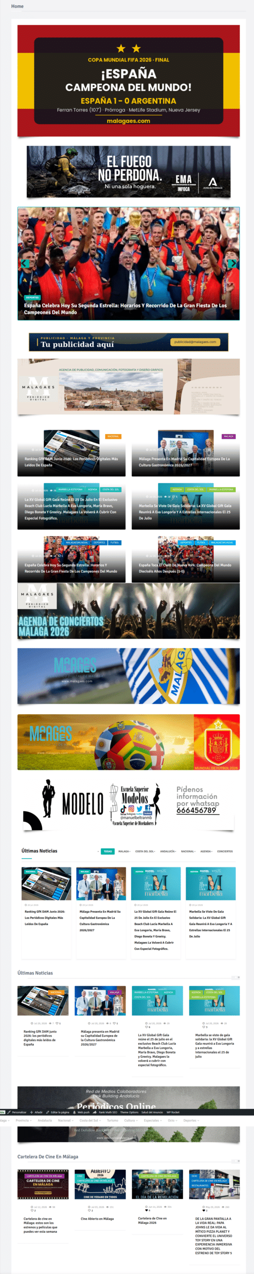 Malagaes, más de dos décadas informando: la cabecera digital con más de dos decadas de Málaga refuerza su posición como escaparate publicitario local