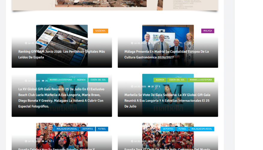 Malagaes, más de dos décadas informando: la cabecera digital con más de dos decadas de Málaga refuerza su posición como escaparate publicitario local