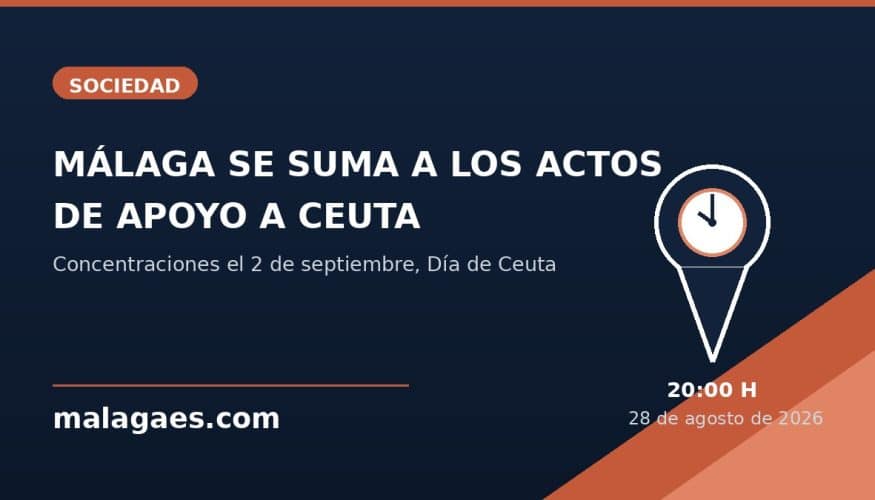 Málaga se suma a las concentraciones de apoyo a Ceuta con actos frente al Ayuntamiento y en el centro urbano